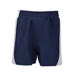 front view of iGen Unisex Sports Shorts Navy/White