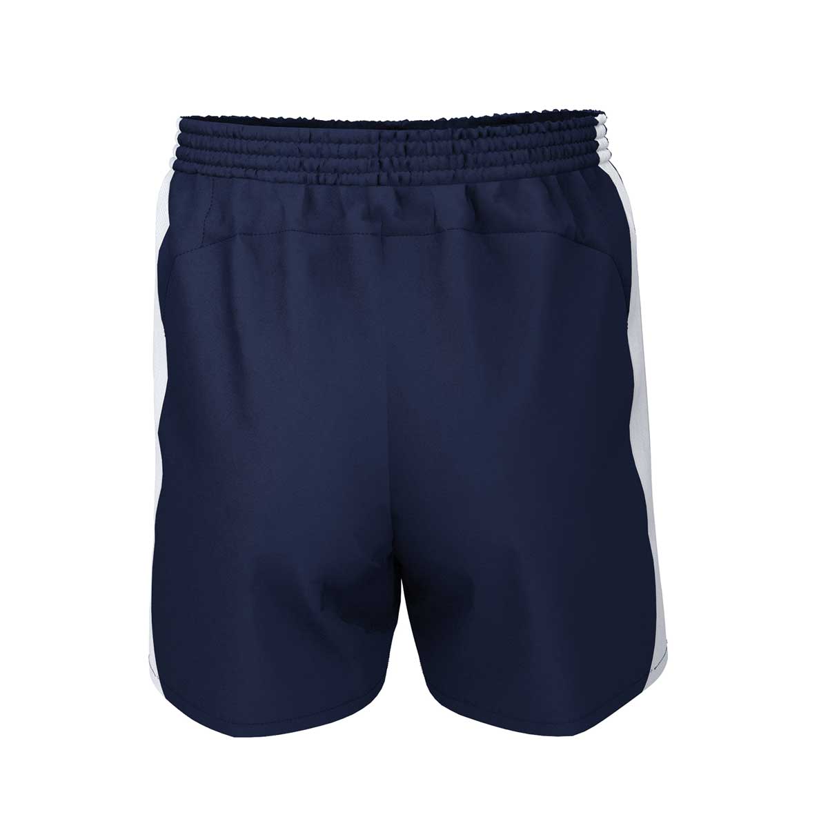 back view of iGen Unisex Sports Shorts Navy/White