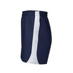 side view of iGen Unisex Sports Shorts Navy/White