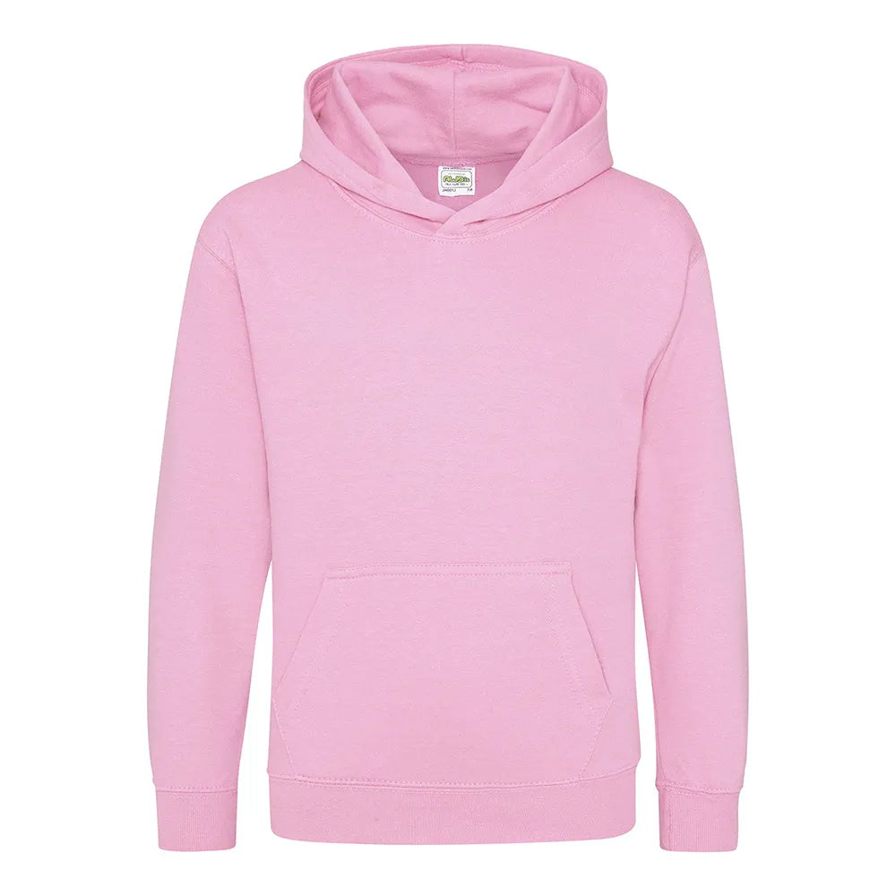 baby pink School Kids Hooded Sweatshirt