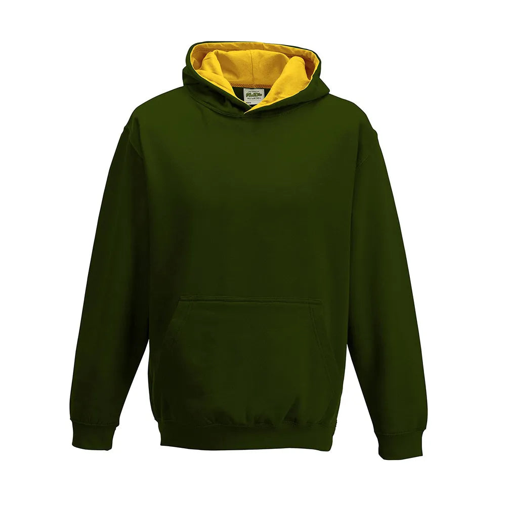 School Kids Varsity Hoodie Forest Green / Gold