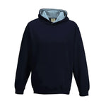 School Kids Varsity Hoodie New French Navy / Sky Blue