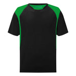 Sports T-Shirt for School PE Kit Black/Emerald