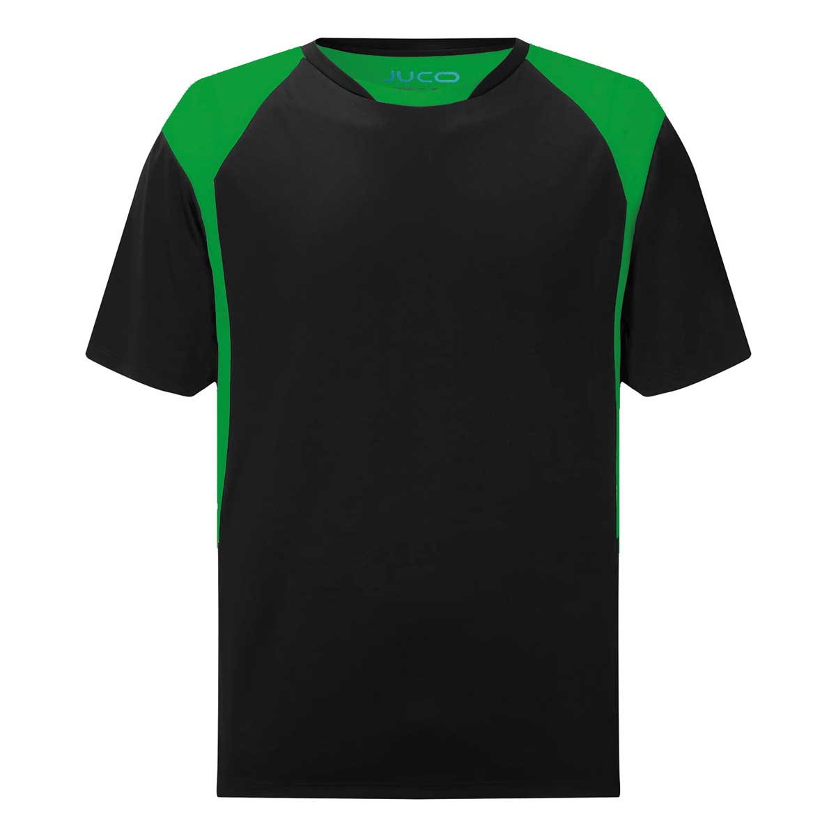 Sports T-Shirt for School PE Kit Black/Emerald