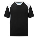 Sports T-Shirt for School PE Kit Black/White