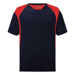 Sports T-Shirt for School PE Kit Navy/Red