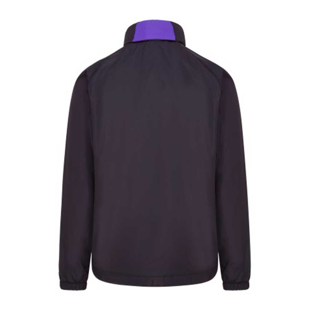 back view of iGen Showerproof Jacket Black/Purple