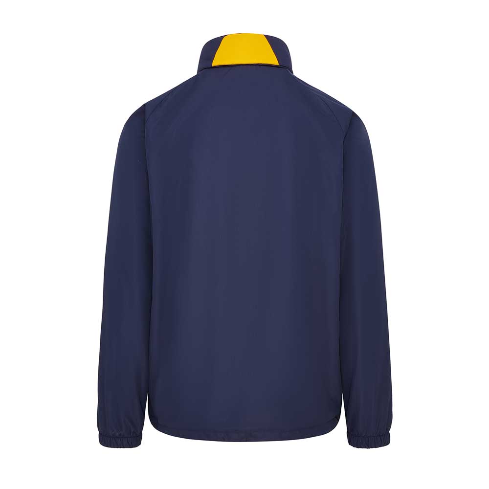 back view of iGen Showerproof Jacket Navy/Amber
