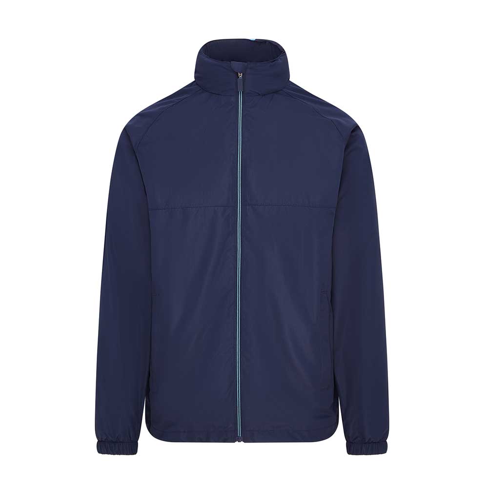 front view of iGen Showerproof Jacket Navy/Sky