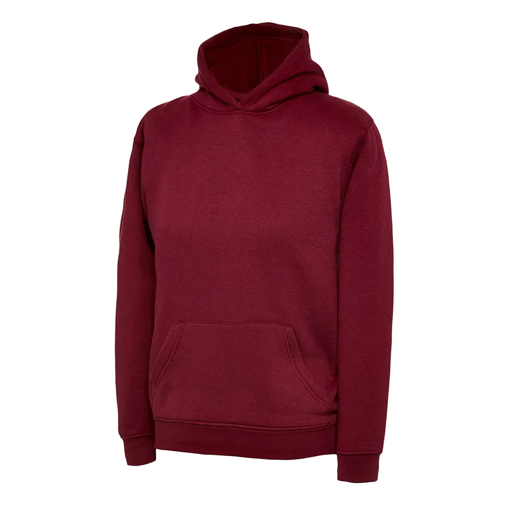 maroon School Uniform Hooded Sweatshirt