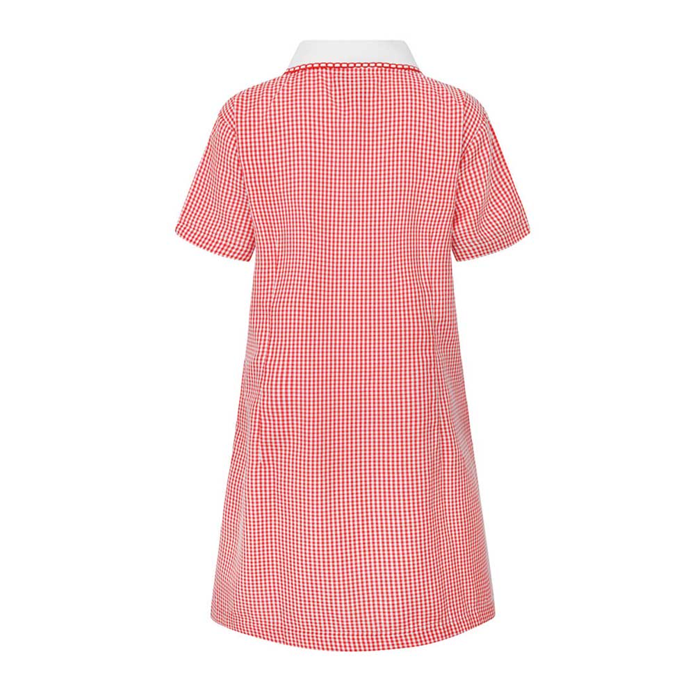 Girls Red Summer Dress back