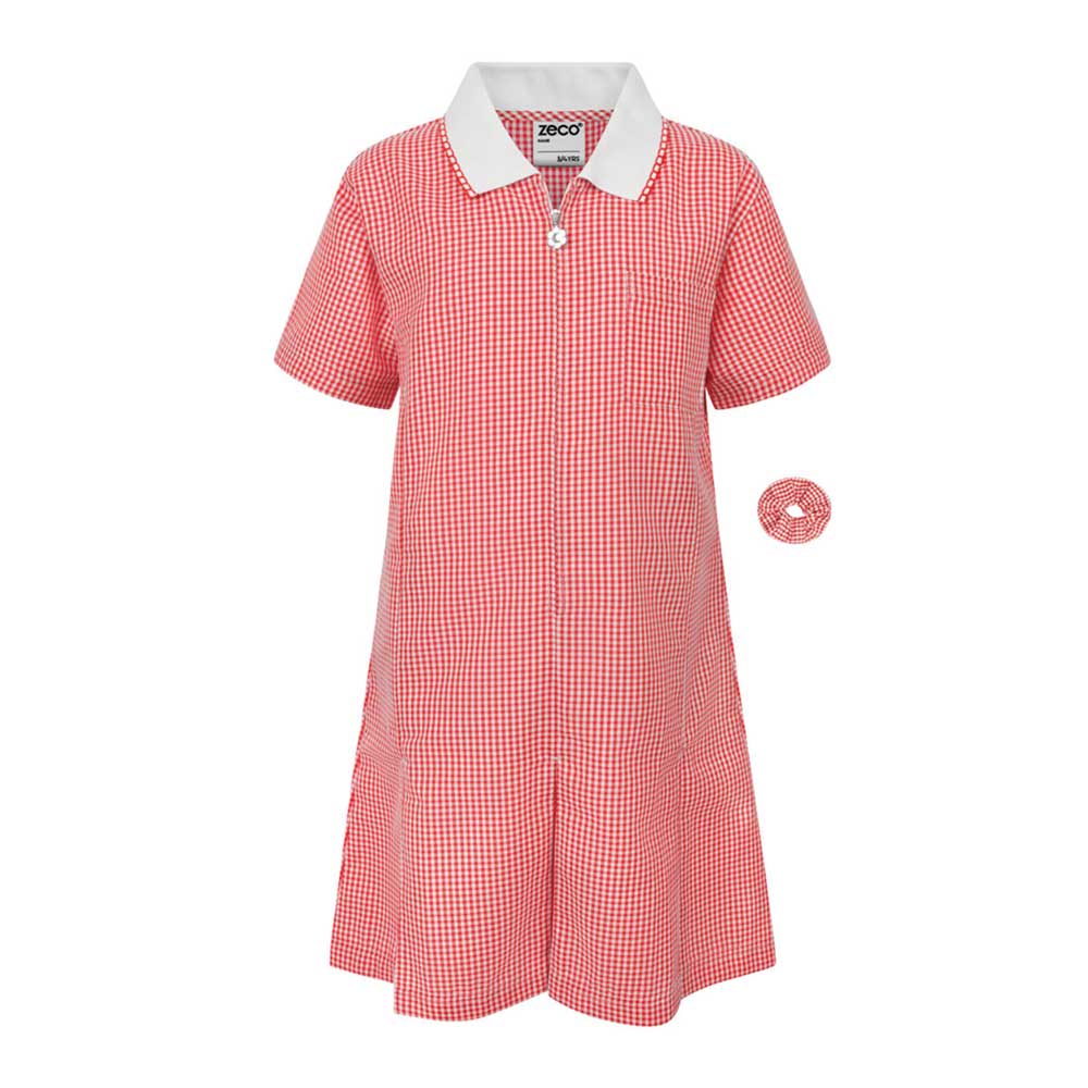 Girls Red Summer Dress front