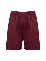 Kids Maroon PE shorts for active school wear